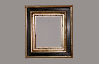 Cornice foglia argento vero 1000